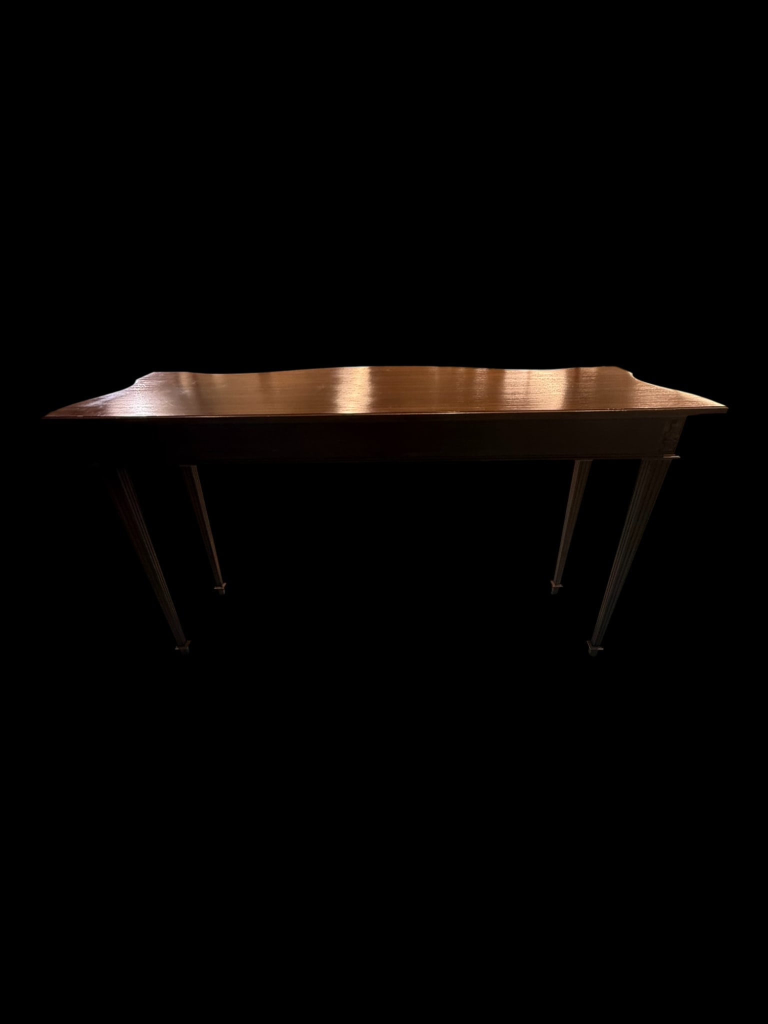 French Style Carved Walnut Console Table - 3