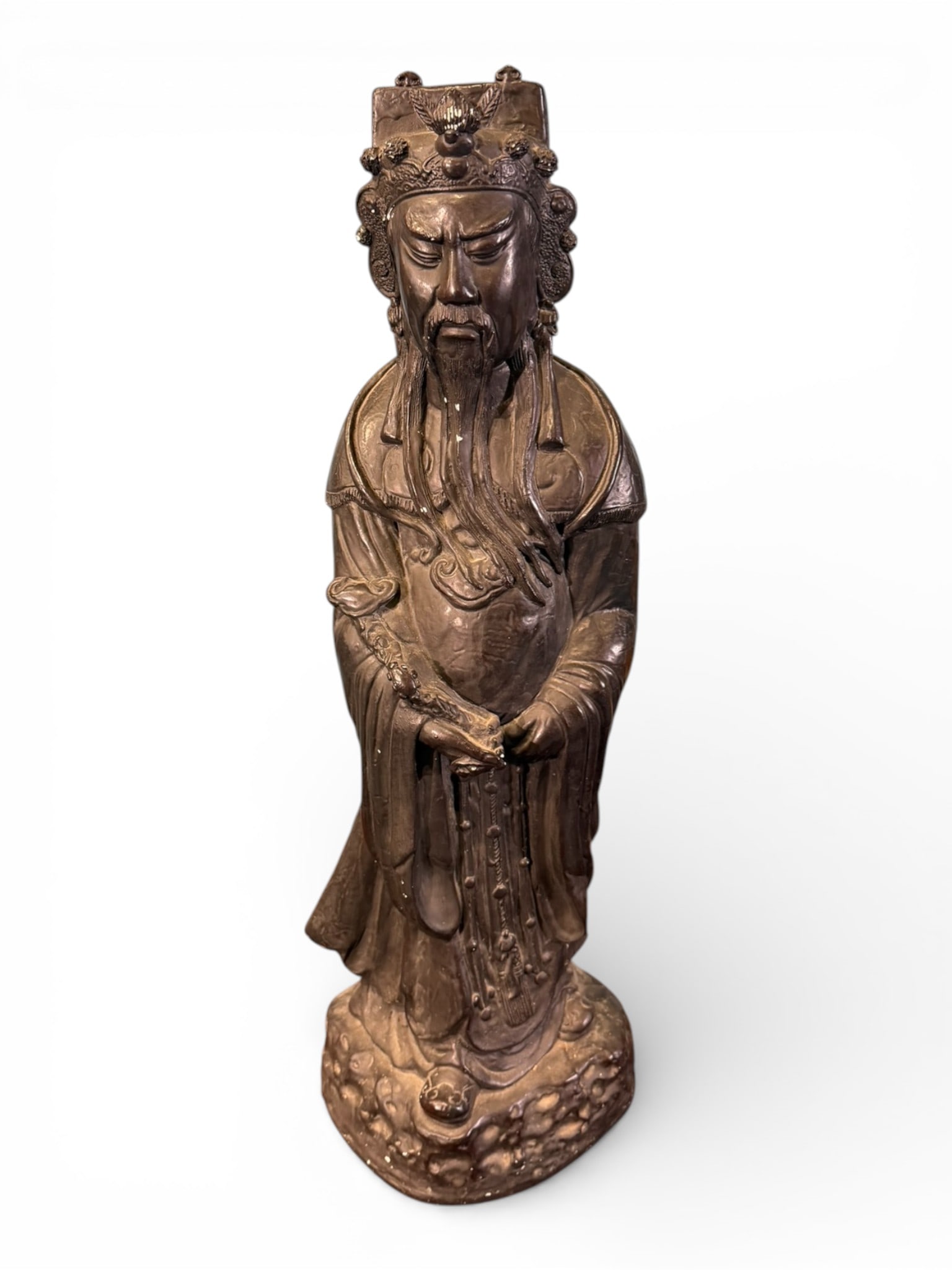 Chinese Metal Figure of Guandi (Guan Yu) (1 of 3)