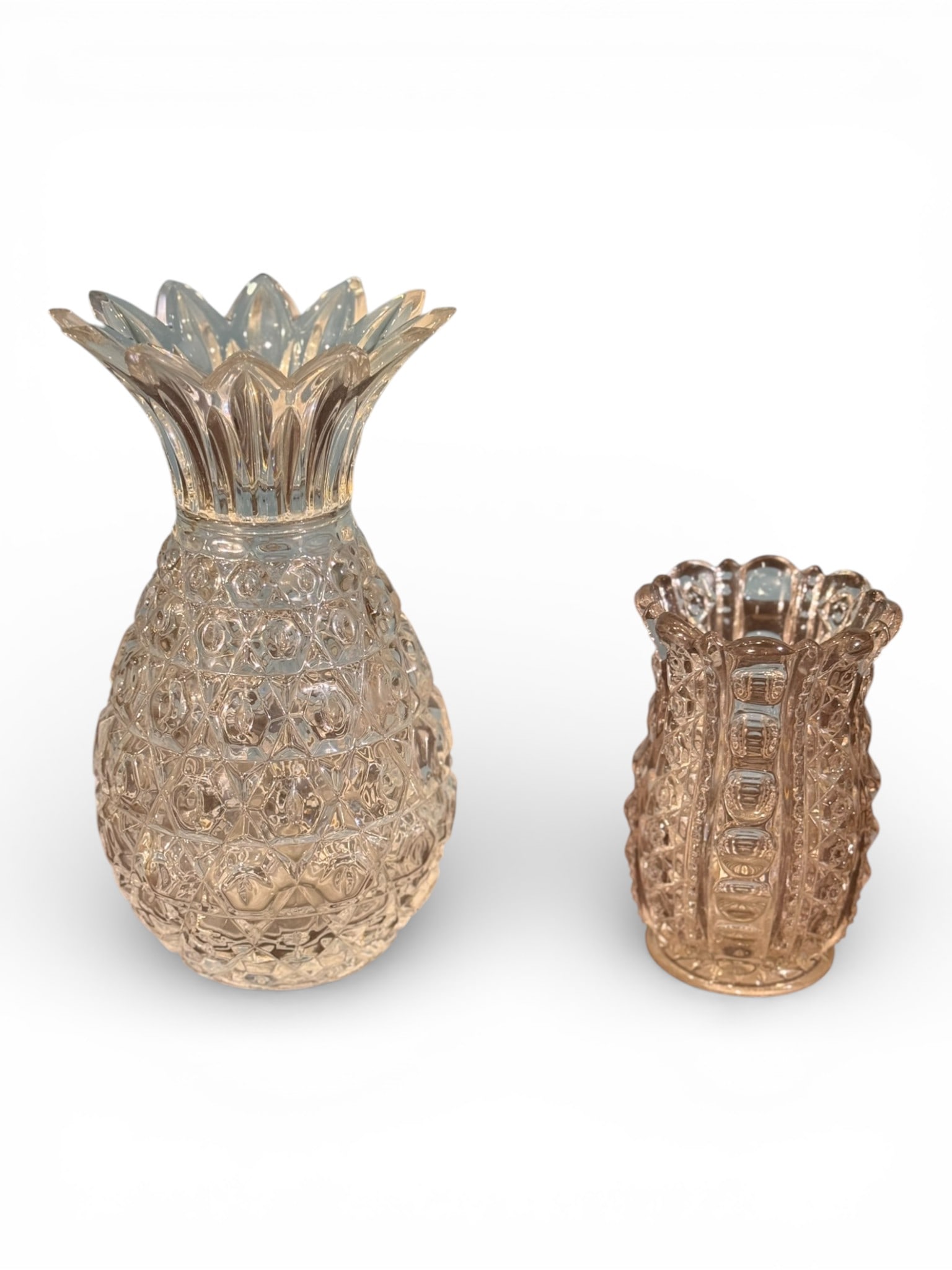 Grouping of Shannon Crystal Vase (ca. 1963) and Pressed Glass Vase (1 of 3)