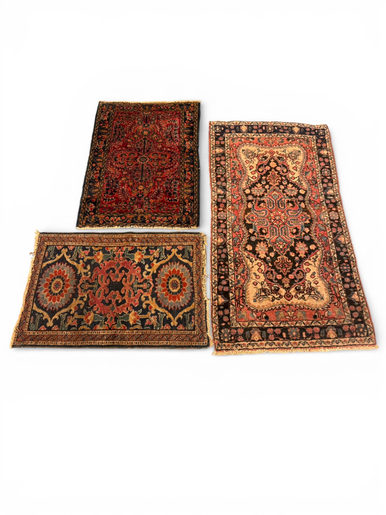 Group of Three Handwoven Oriental Rugs (1 of 5)