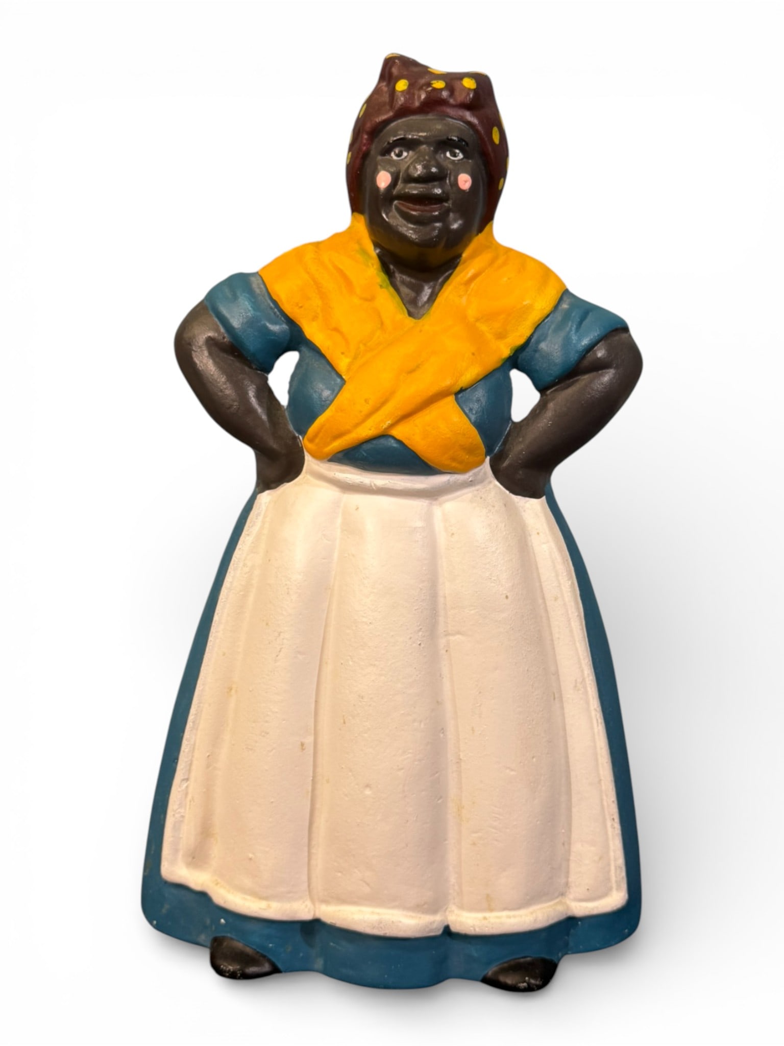 Figural Cast Iron Doorstop, “Mammy?? Form, ca. 20th century (1 of 3)