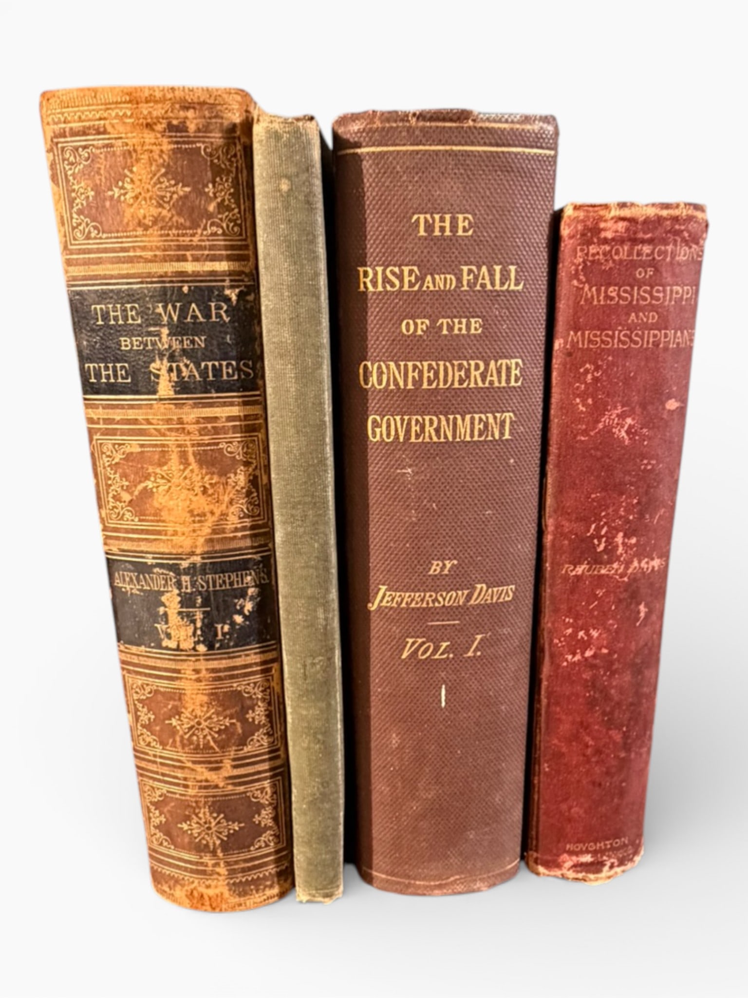 Group of Four Antique Civil War & Southern History Volumes (1 of 5)