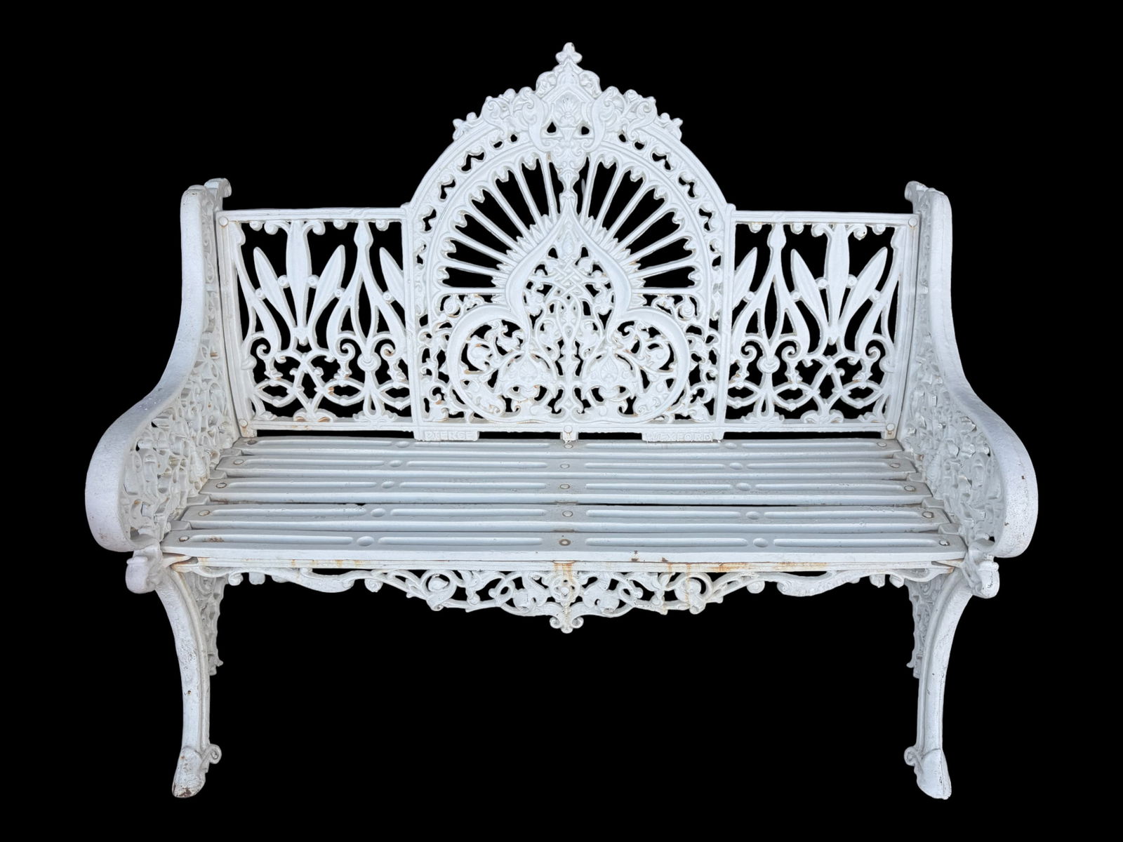 Victorian Cast Iron Fan-Back Garden Bench (1 of 5)