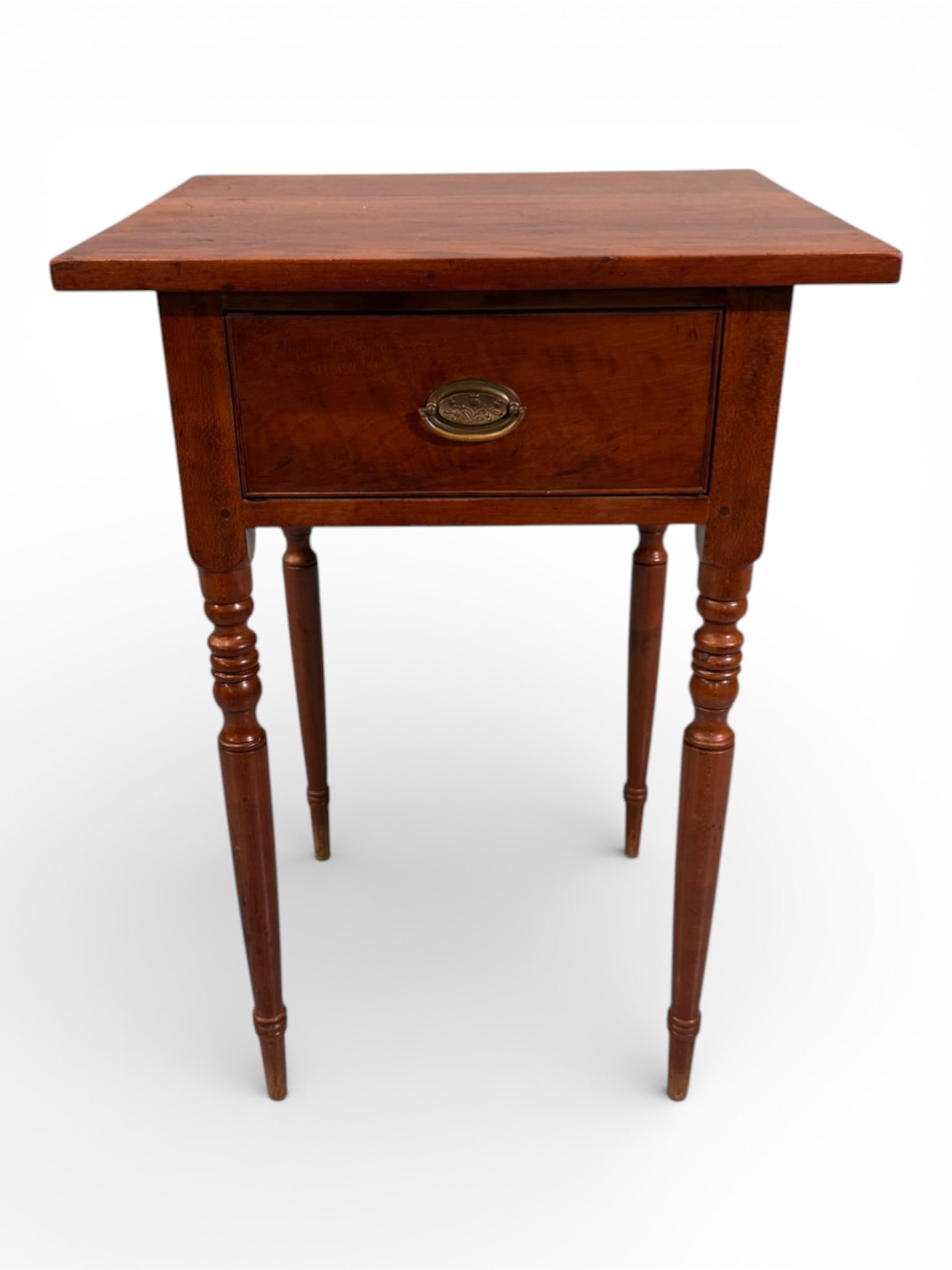 Kentucky Cherry One-Drawer Stand with Cornucopia Pull (1 of 5)