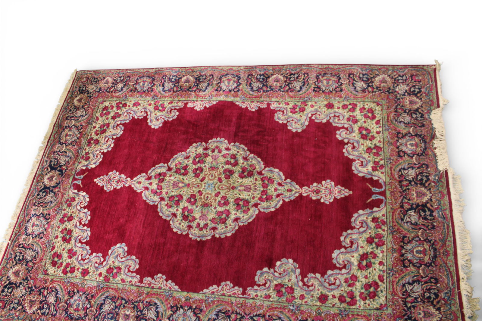 Large Handmade Kerman Wool Rug (1 of 5)
