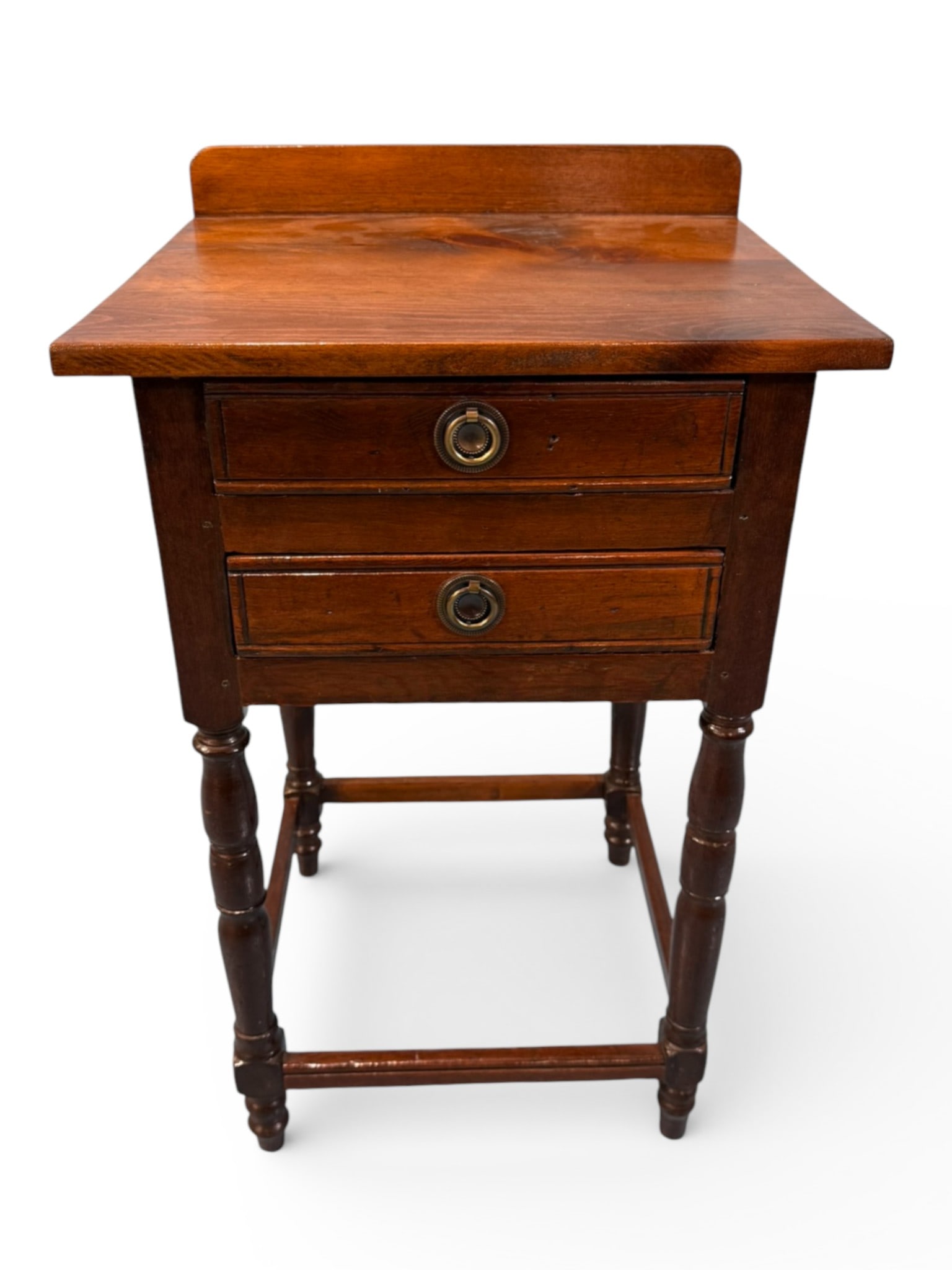 Oak Two-Drawer Side Table (1 of 3)