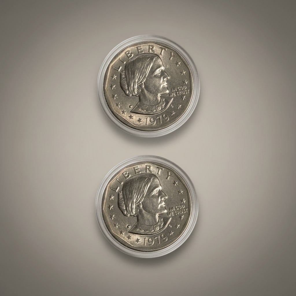 Group of Eight Susan B. Anthony Dollar Coins, 1979 (1 of 6)