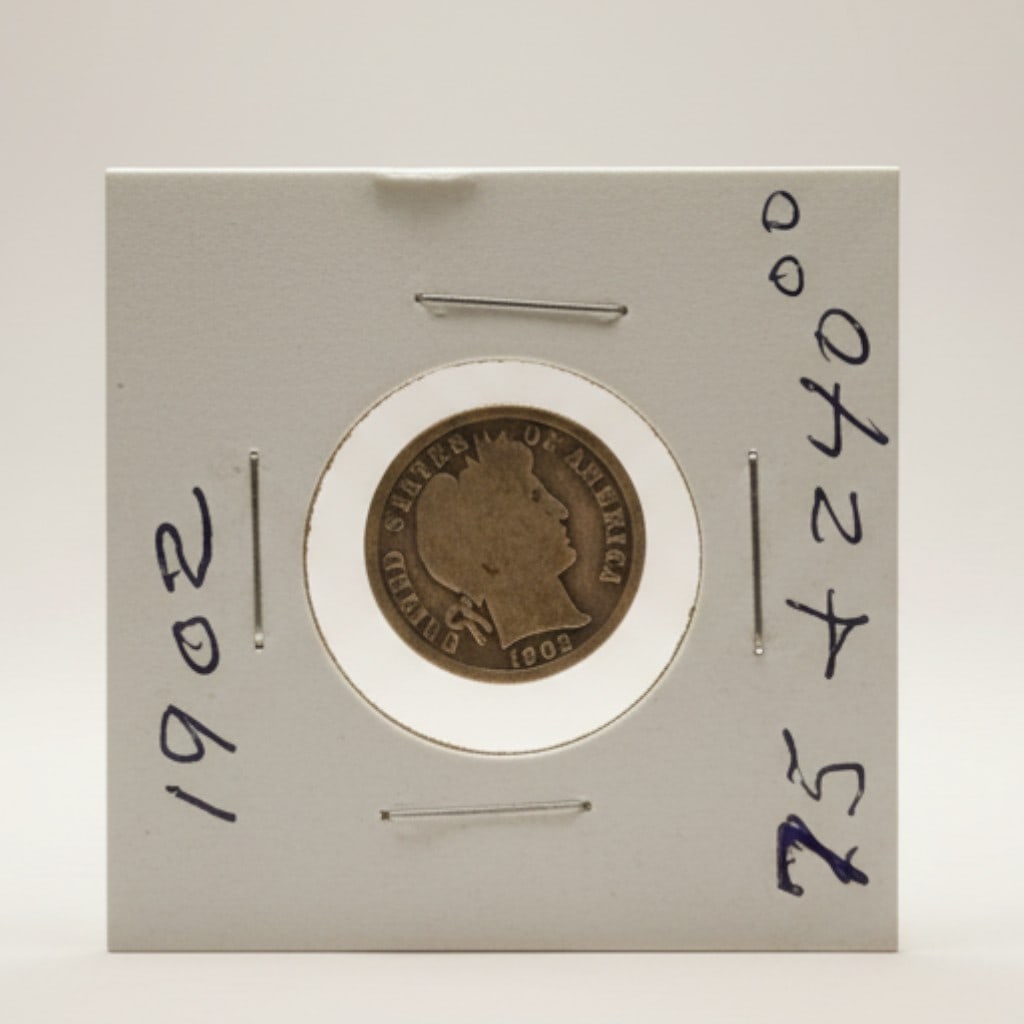 1902 Barber Silver Dime (1 of 2)