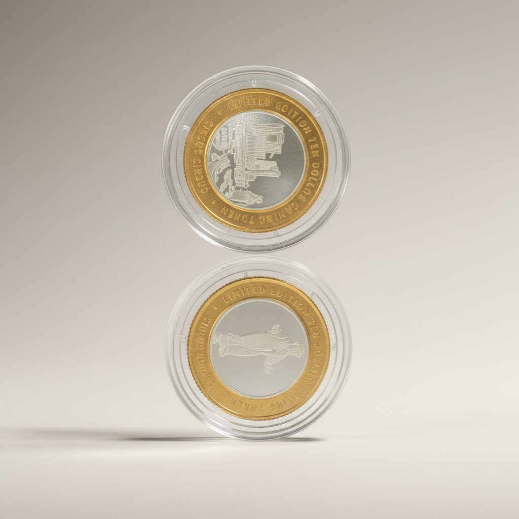 Two Circus Circus Silver Strike Tokens - 2