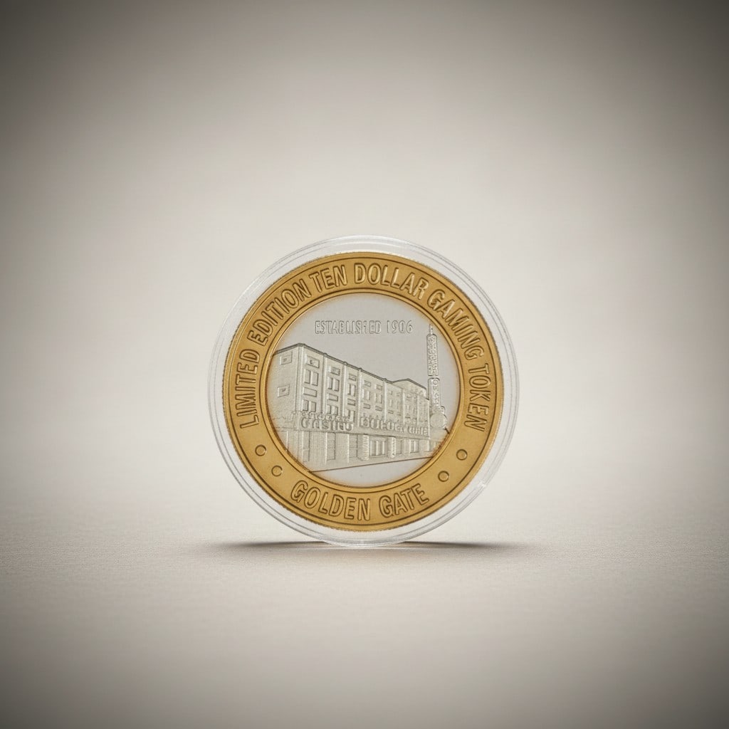 One Golden Gate Silver Strike Token - 2