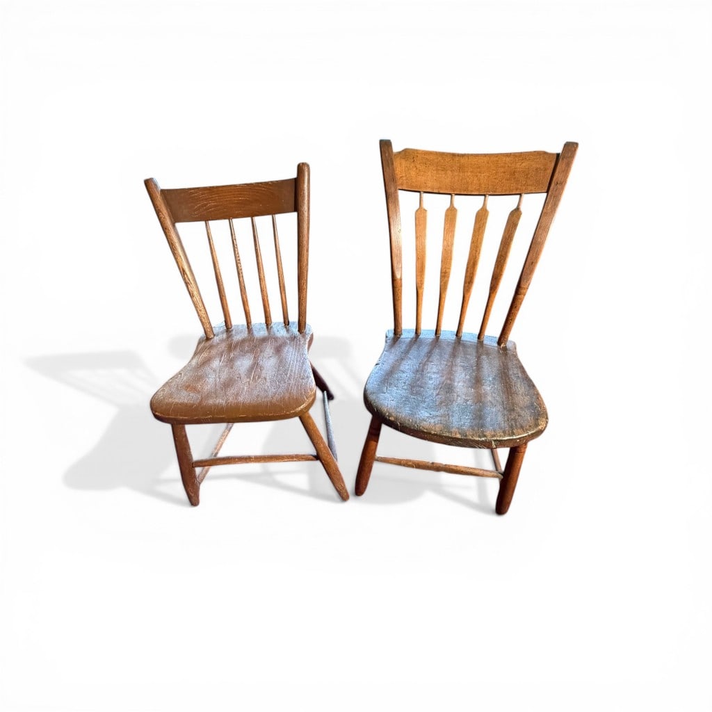 Pair of American Windsor Side Chairs, 19th Century (1 of 6)