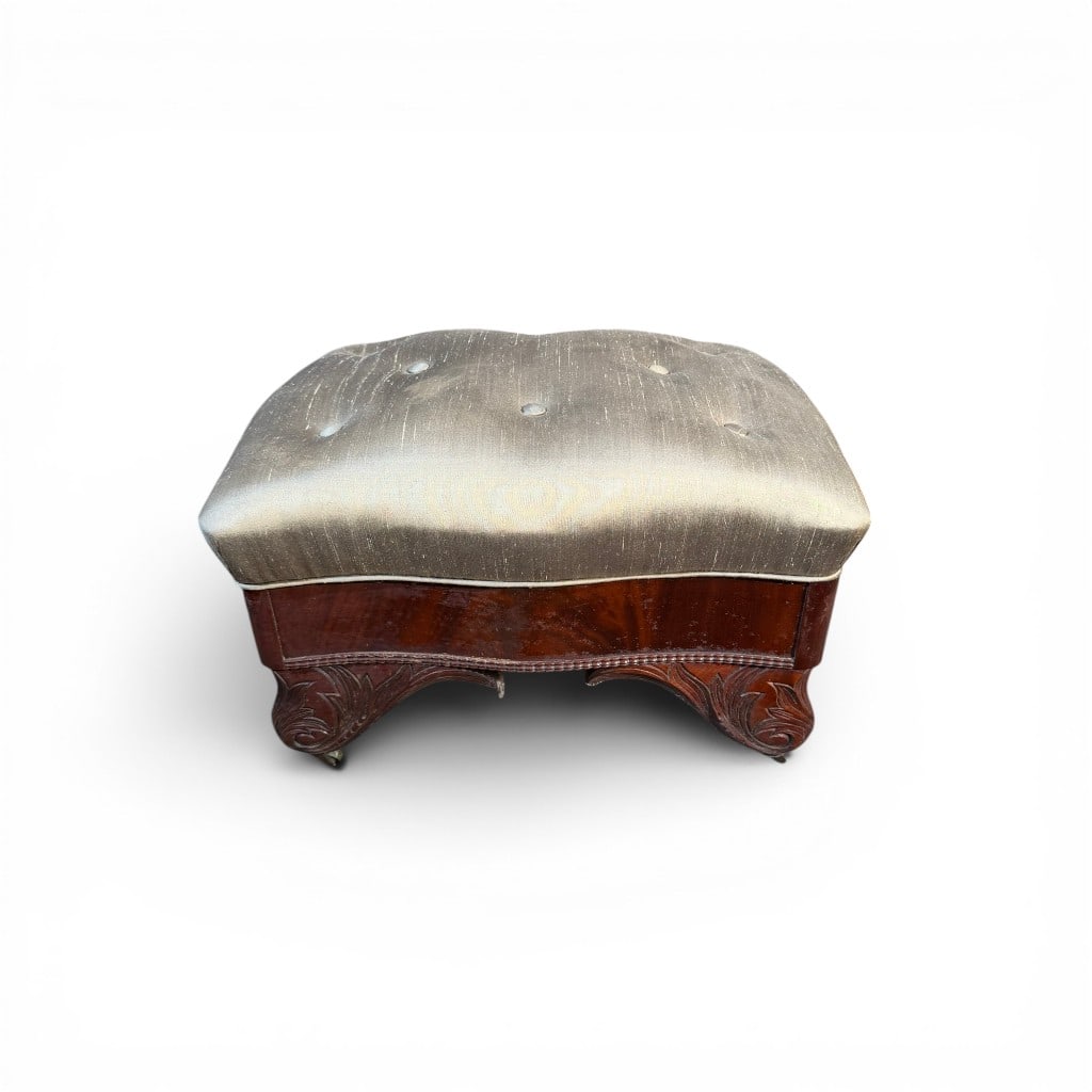 American Empire Mahogany Footstool (1 of 6)