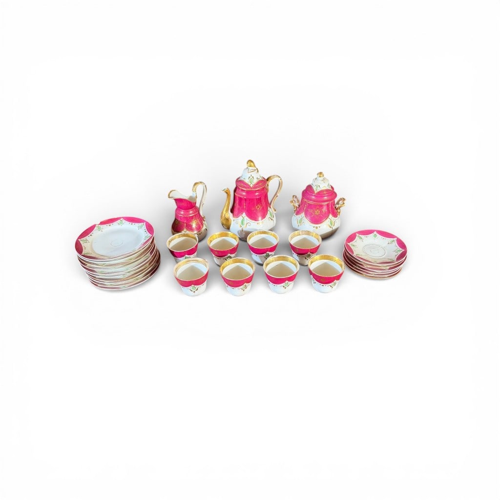 Old Paris Porcelain Tea and Dessert Service, 43 Pieces (1 of 14)