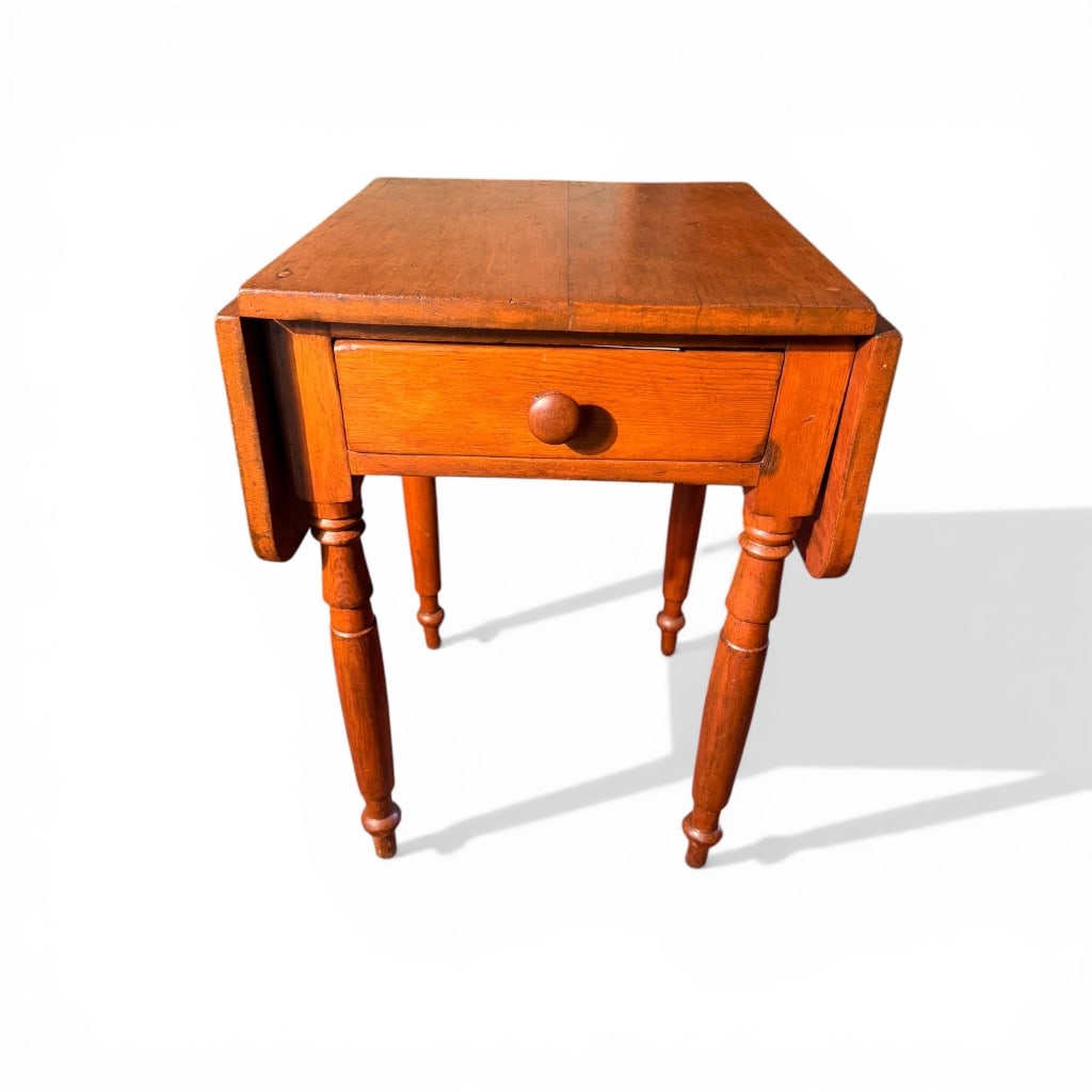 Early American Cherry Drop-Leaf Work Table, Probably New England (1 of 5)
