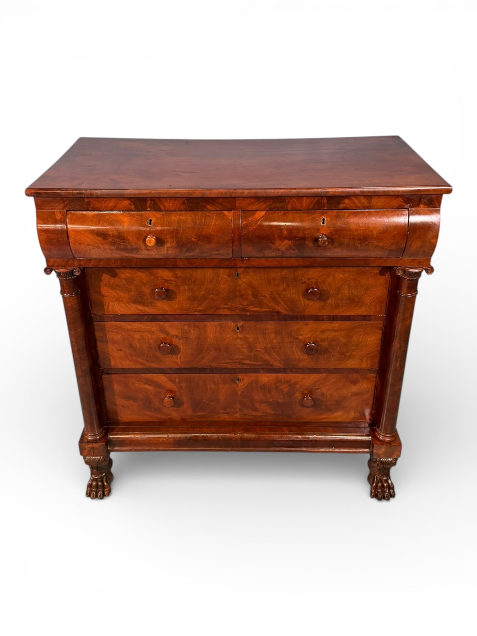 American Classical Mahogany Chest of Drawers (1 of 11)