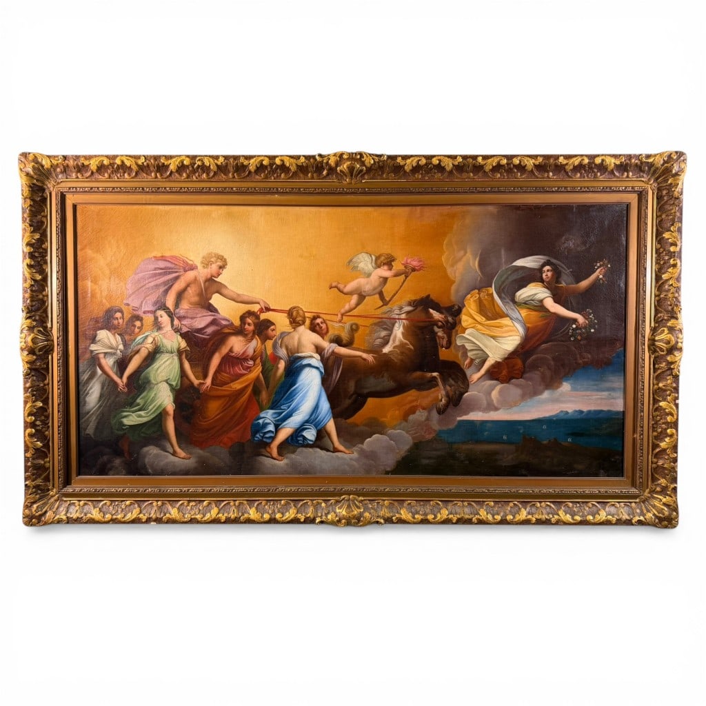 Large Neoclassical Mythological Scene, Oil on Canvas, After Guido Reni (1 of 5)