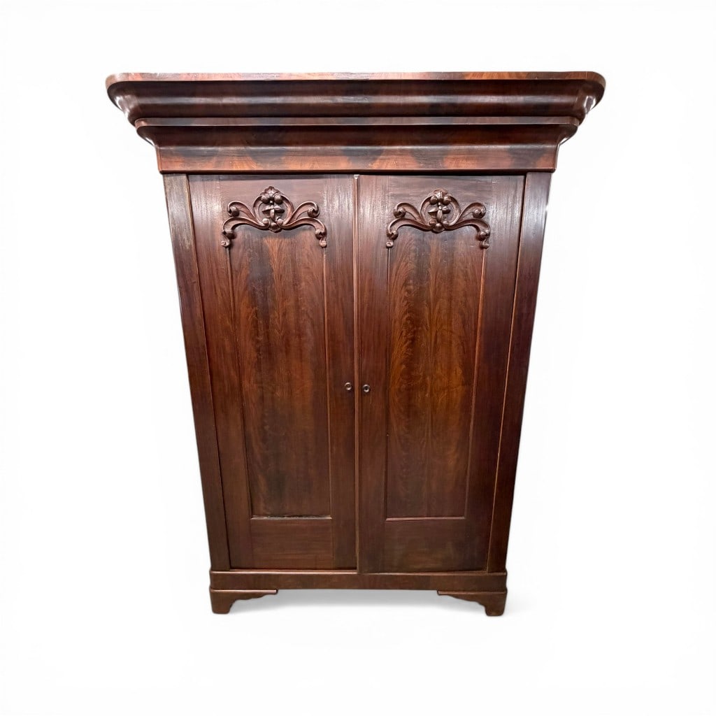American Empire Mahogany Wardrobe (1 of 5)