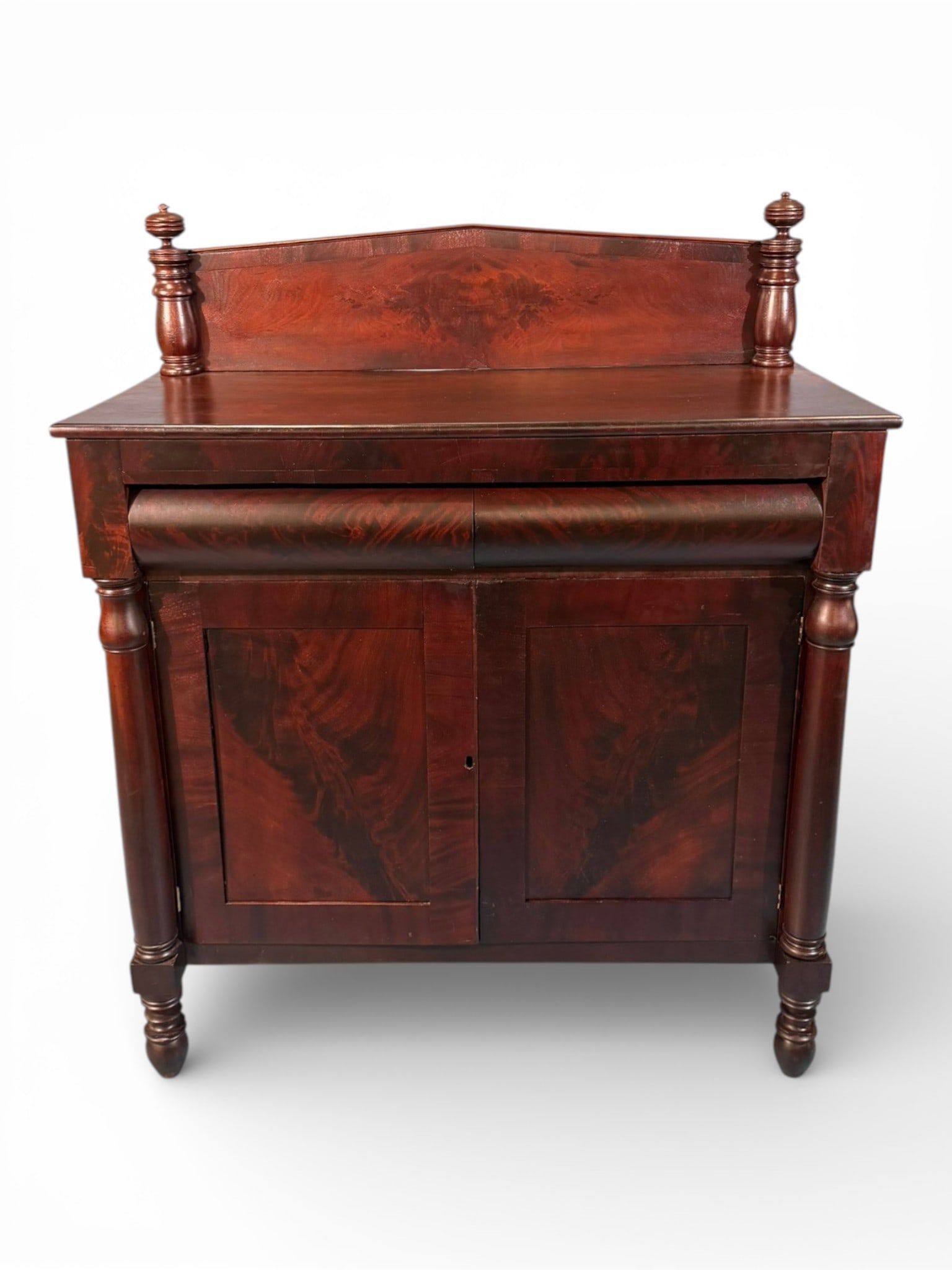 American Classical Mahogany Server with Backsplash, second quarter 19th century (1 of 10)