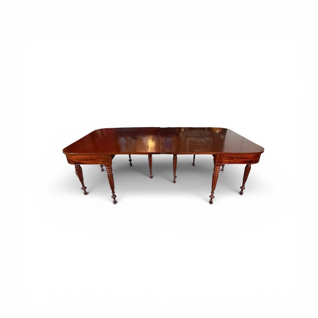 American Classical Mahogany Drop-Leaf Dining Table - 11