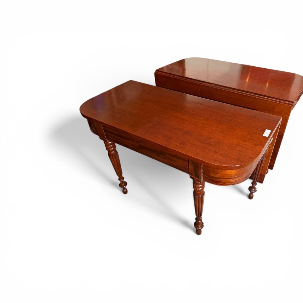 American Classical Mahogany Drop-Leaf Dining Table - 15