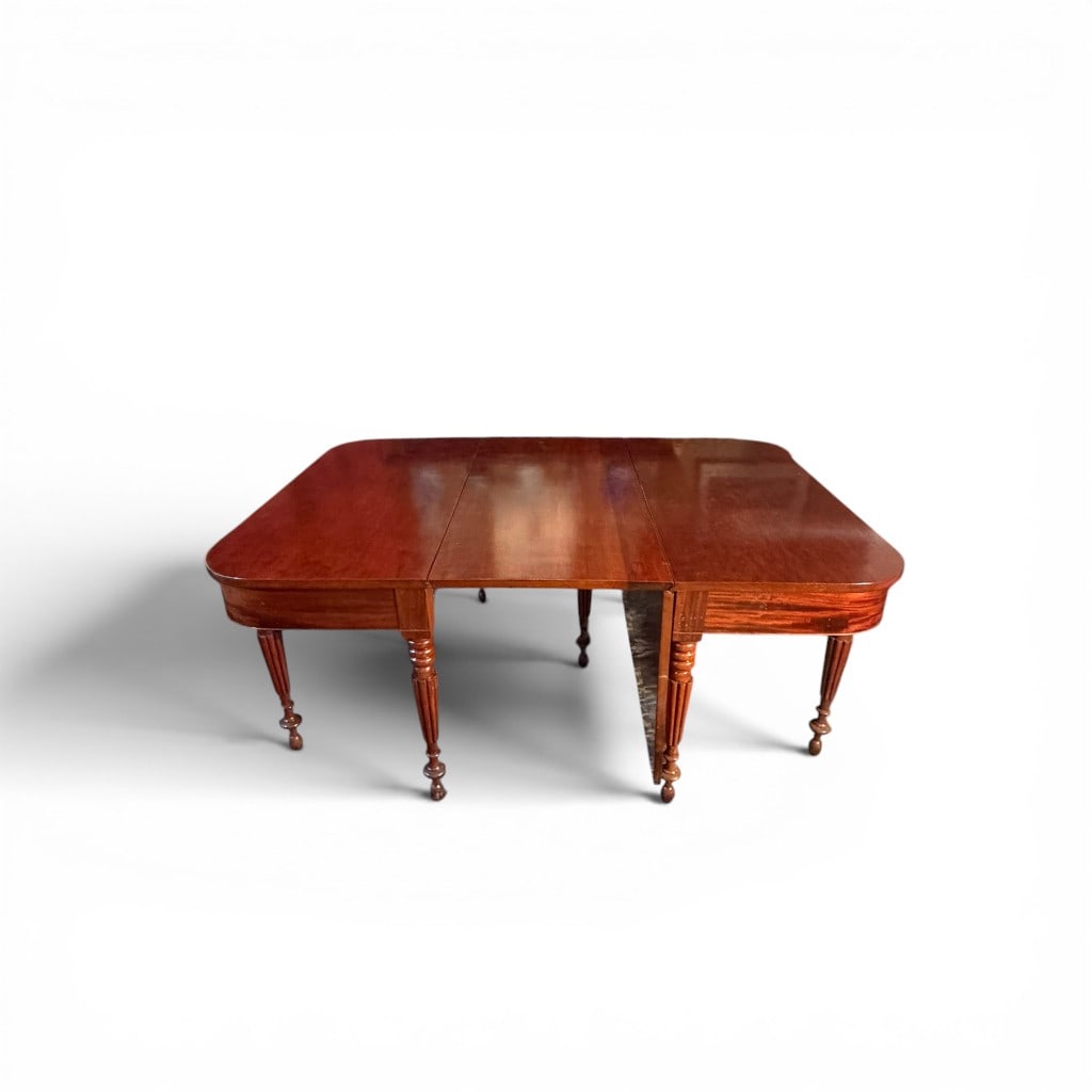 American Classical Mahogany Drop-Leaf Dining Table - 2