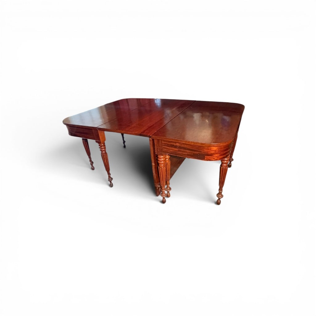 American Classical Mahogany Drop-Leaf Dining Table - 3