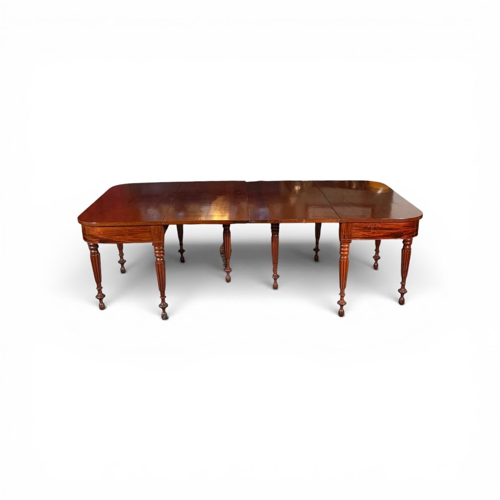 American Classical Mahogany Drop-Leaf Dining Table - 8
