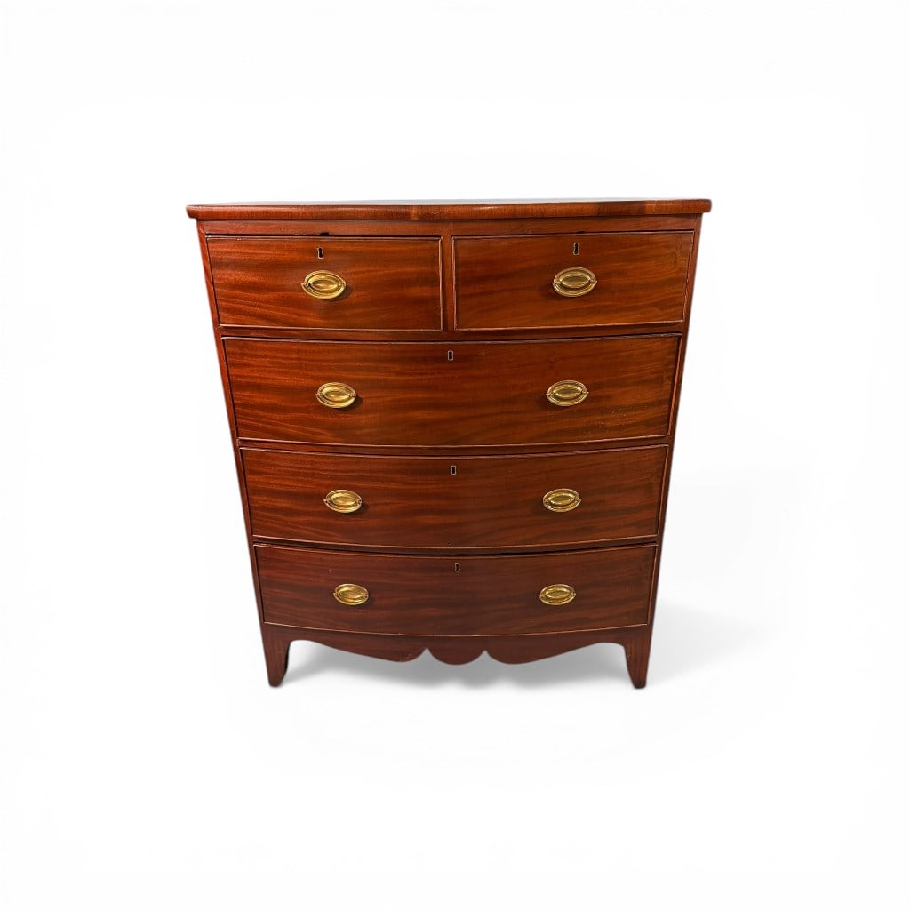Federal Mahogany Chest of Drawers, Two over Three (1 of 8)