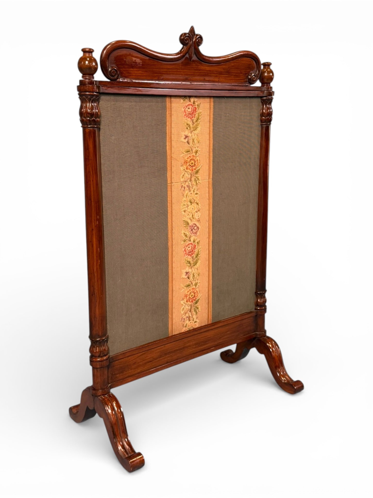 American Classical Mahogany Firescreen - 2