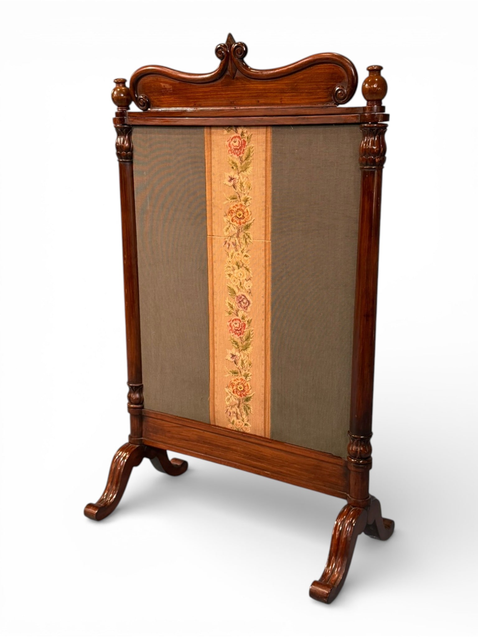 American Classical Mahogany Firescreen - 3