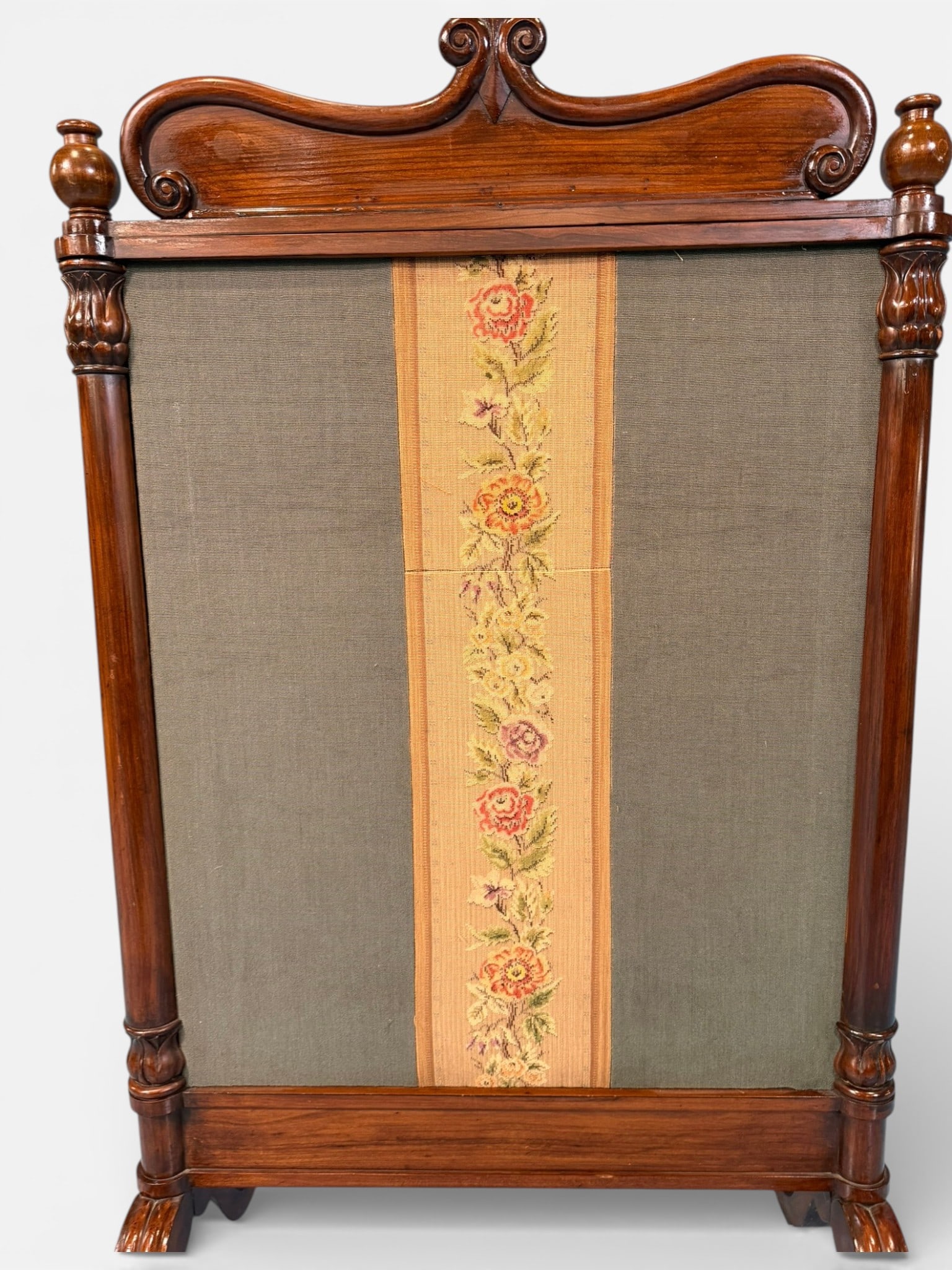 American Classical Mahogany Firescreen - 5