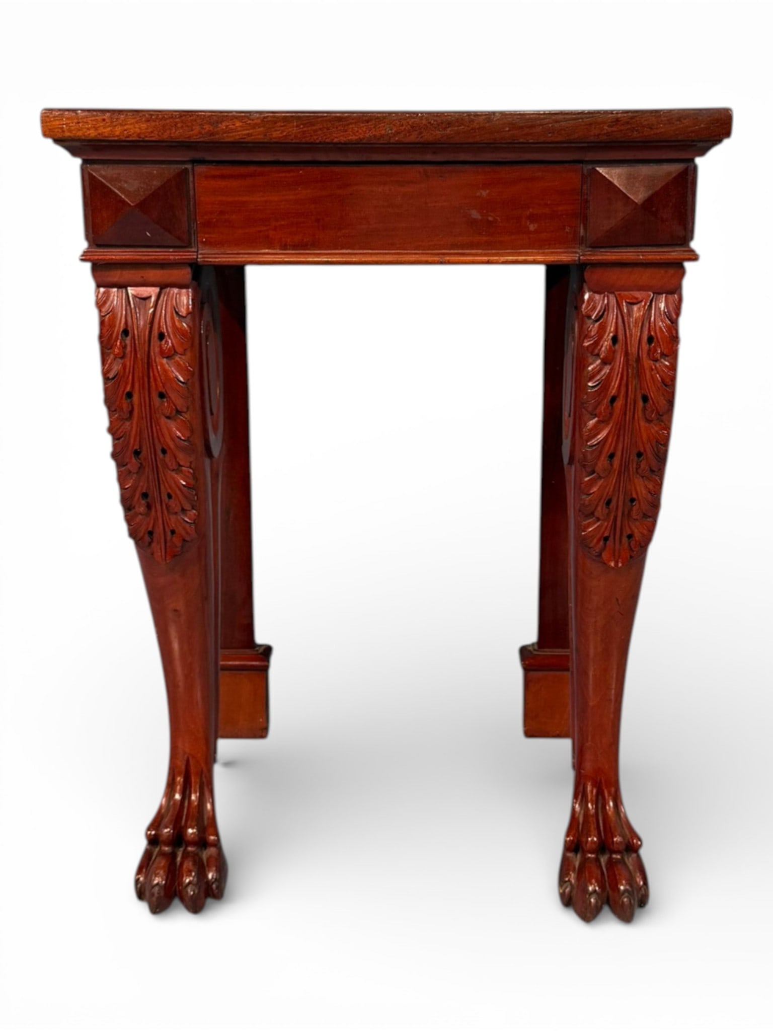 American Classical Mahogany Console Table - 3