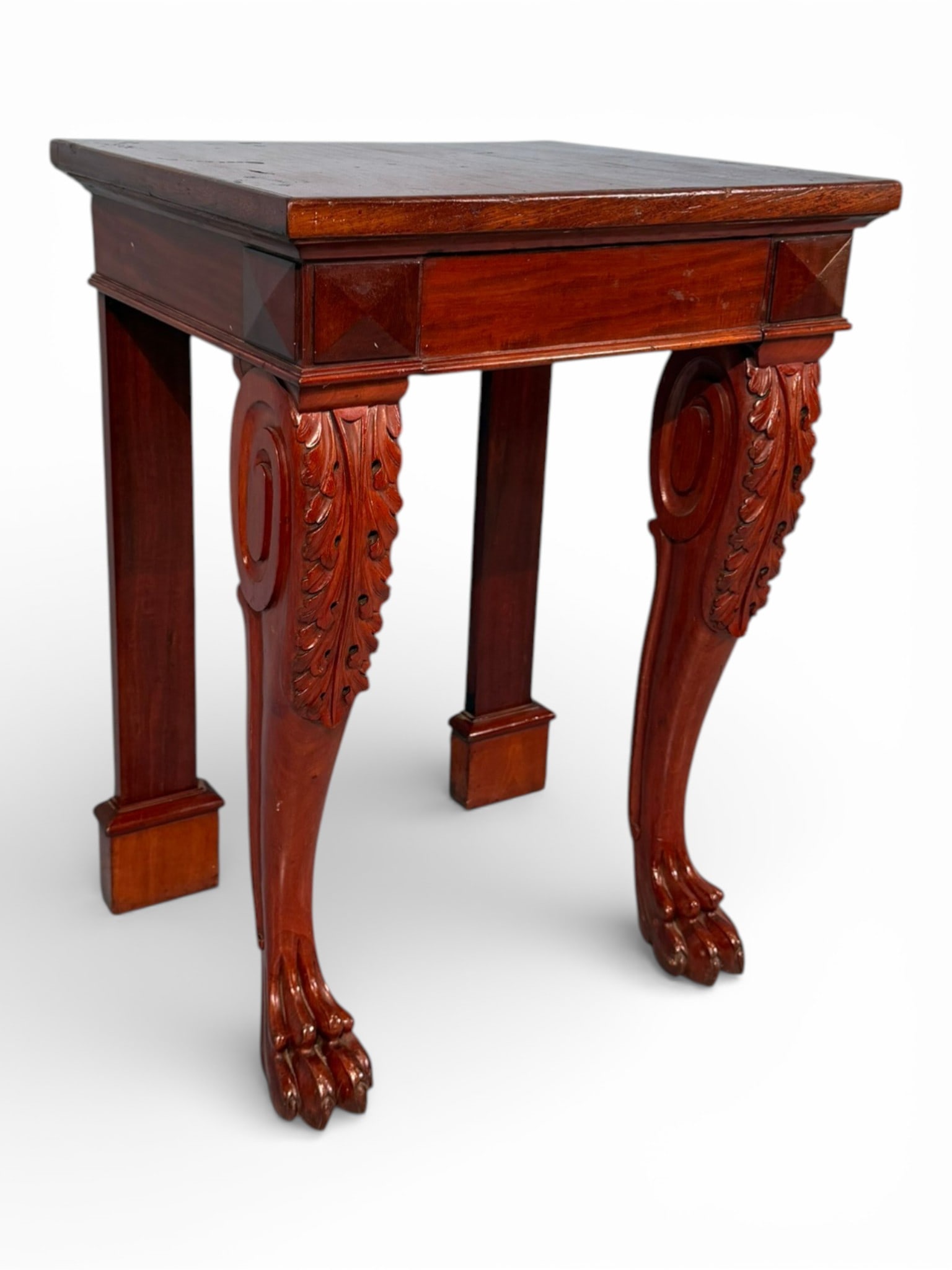 American Classical Mahogany Console Table - 4