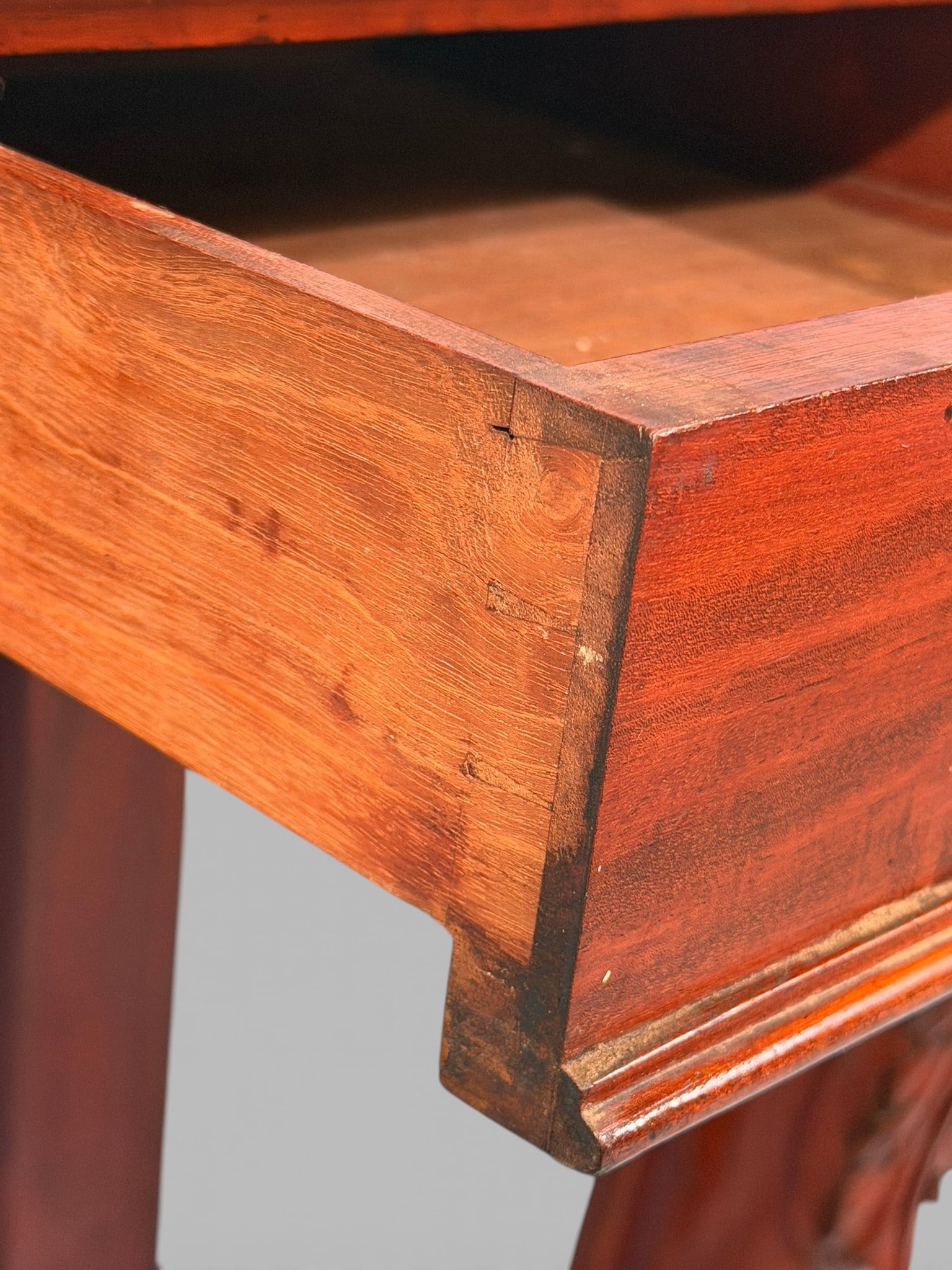 American Classical Mahogany Console Table - 8