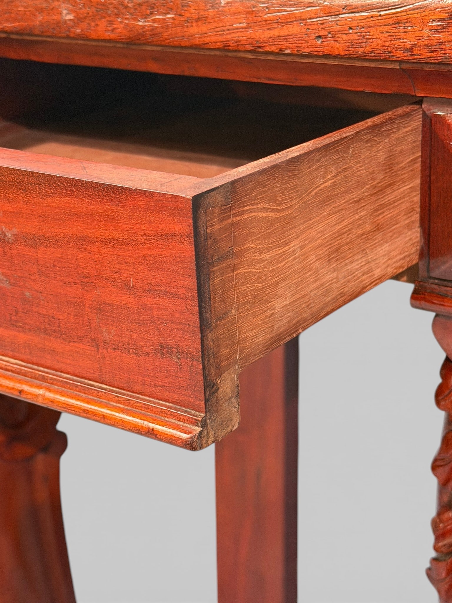 American Classical Mahogany Console Table - 9