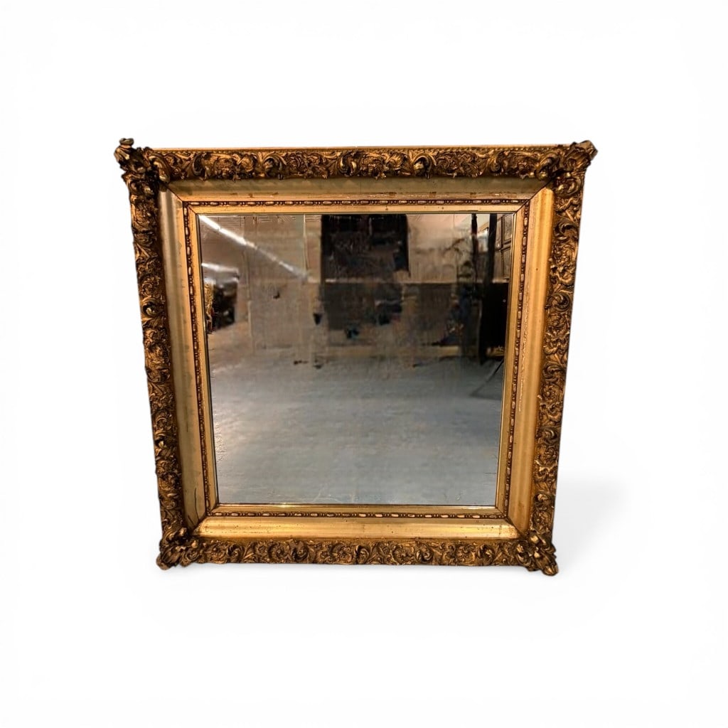 Continental Rococo Revival Giltwood Mirror (1 of 4)