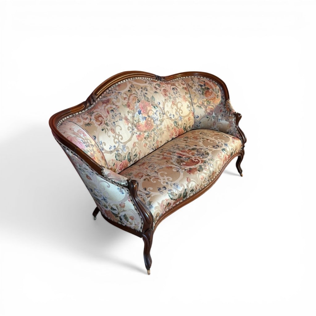 Victorian Upholstered Settee - 2