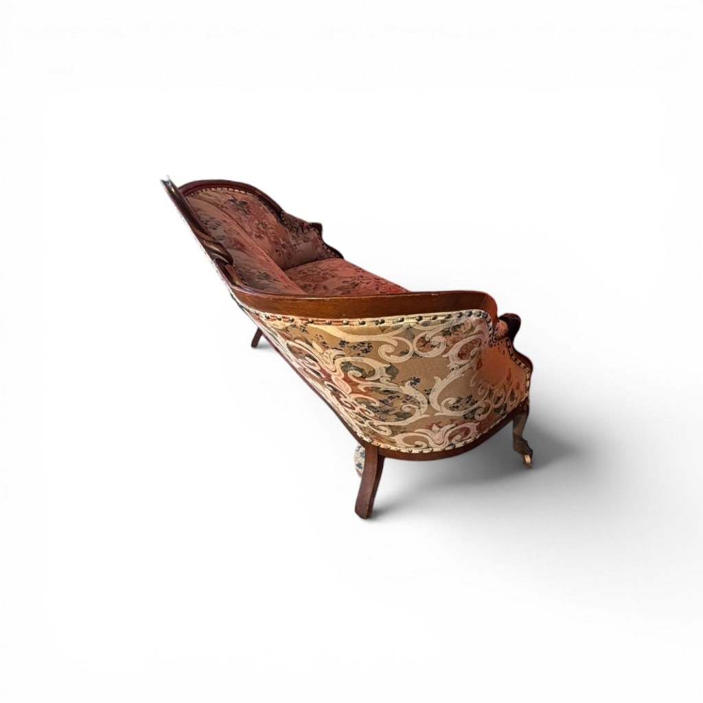 Victorian Upholstered Settee - 6