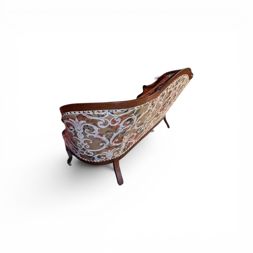 Victorian Upholstered Settee - 7