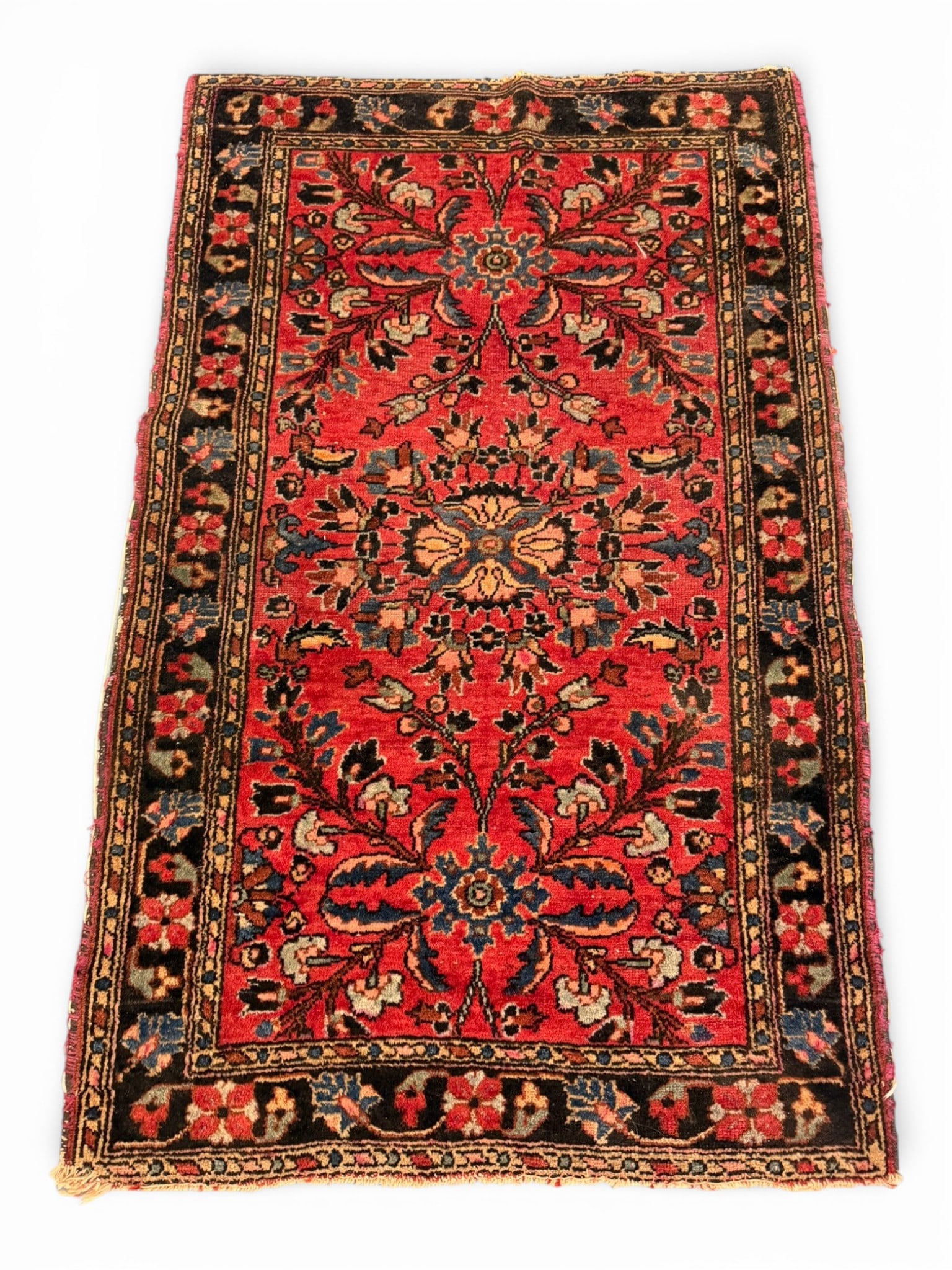 Small Hand-Knotted Persian-Style Wool Rug (1 of 2)
