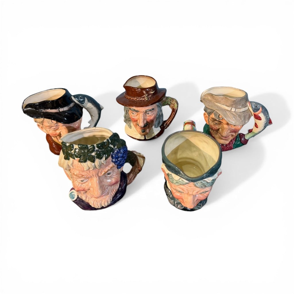 Royal Doulton Character Jugs, Group of Five (1 of 4)