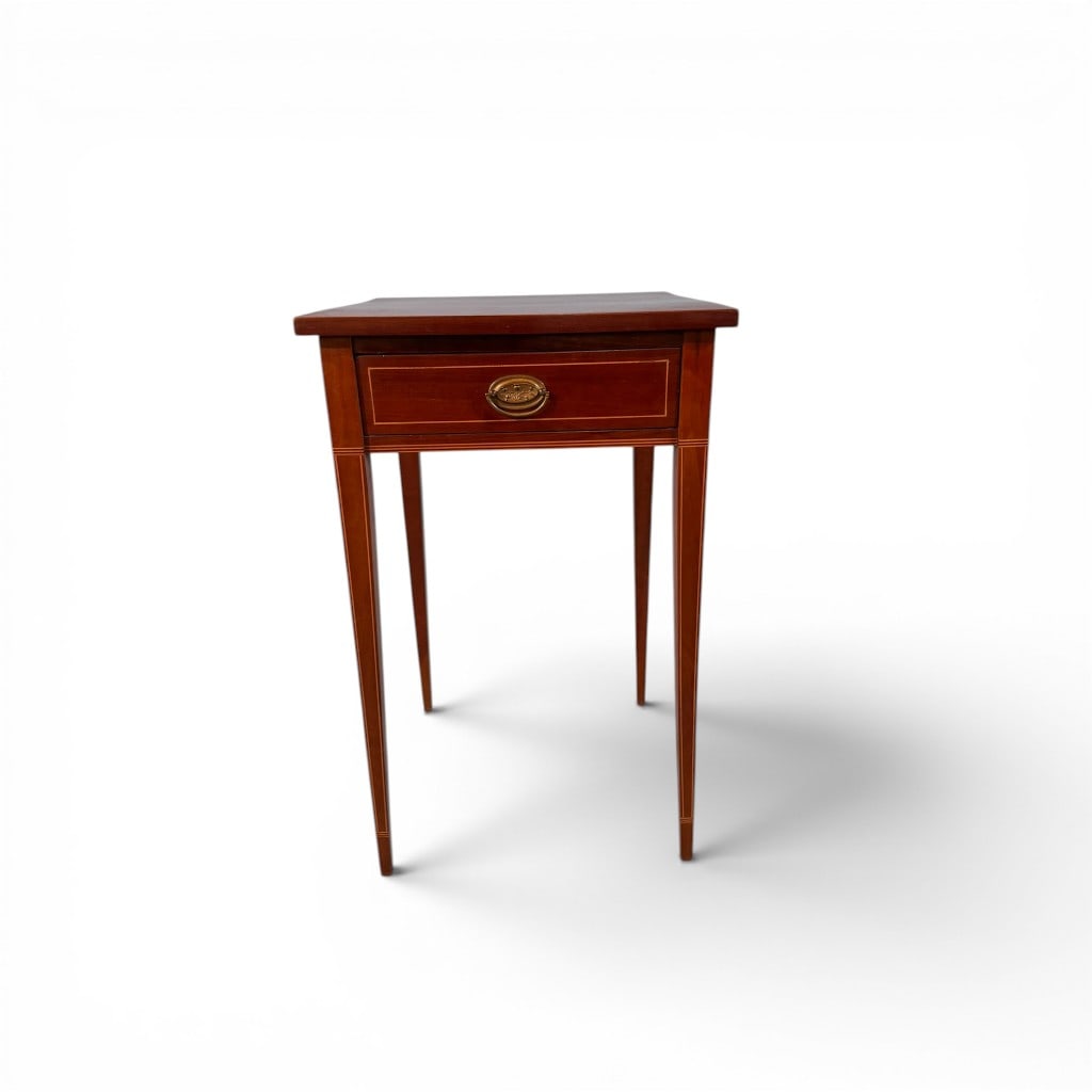 Federal Style Inlaid One-Drawer Work Table (1 of 6)