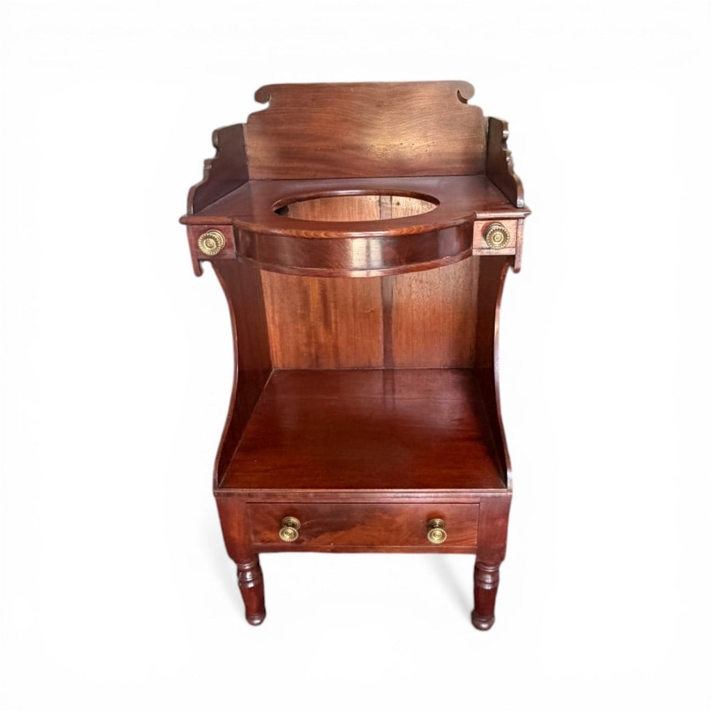 American Classical Mahogany Basin Stand, c. 1820 (1 of 9)