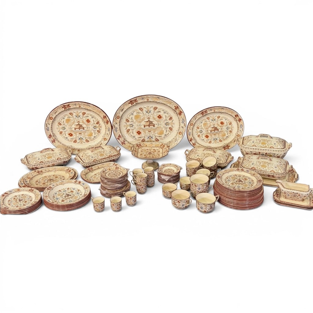 Wedgwood "Pagoda" Partial Dinner Service, 96 Pieces (1 of 5)