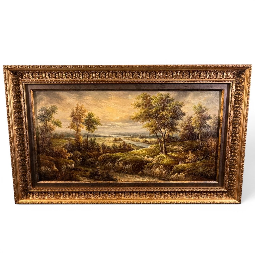 Signed Landscape Oil on Canvas, American School (1 of 5)