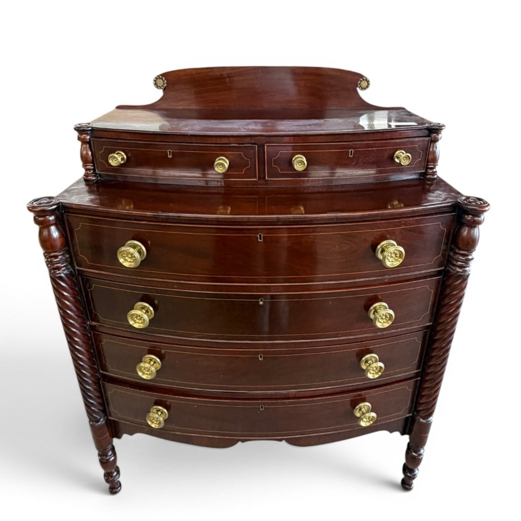 Classical Mahogany Chest of Drawers, Boston, circa 1820, Attr. to Thomas Seymour (1 of 7)