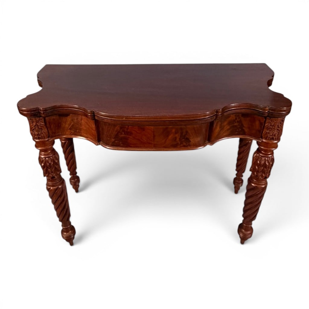 American Classical Mahogany Card Table, Salem, Massachusetts, Circa 1820?1840 (1 of 11)