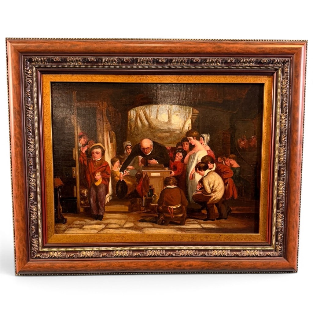 Oil on Canvas, British School, after William Mulready, R.A. (Irish/British, 1786-1863), "The Last (1 of 3)