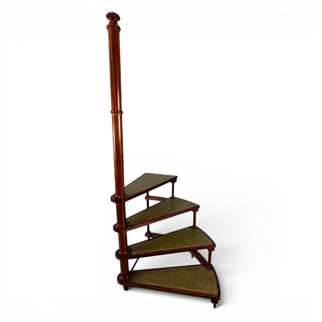 English Regency Style Mahogany Library Steps (1 of 4)