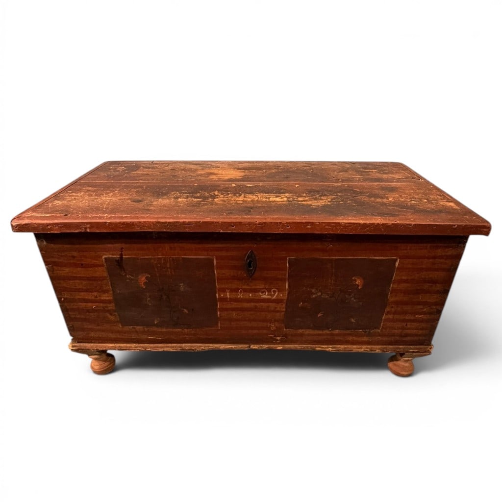 Southern American Painted Blanket Chest, Dated 1829 (1 of 10)